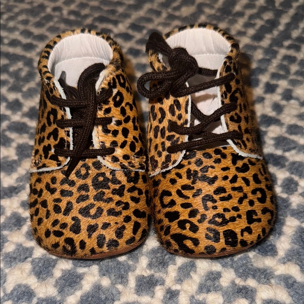 La Coquetta Leopard Print Kids Shoes